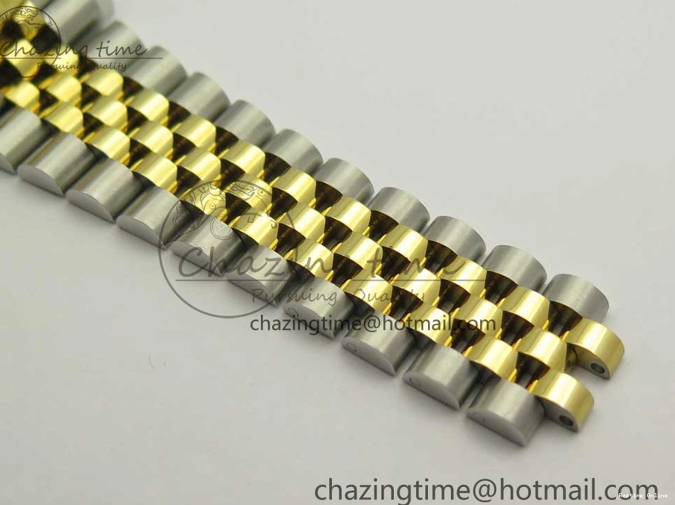 0131 Flexible DateJust 41 126334 904L SS YG DJF 1:1 Best Edition Gold Dial Diamond Markers on SS YG Jubilee Bracelet A 3250